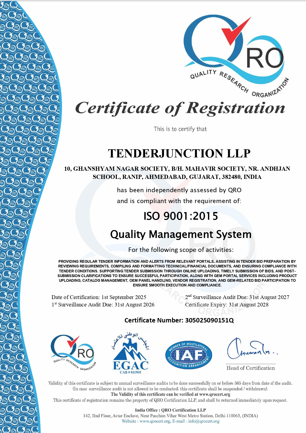 ISO Certificate Audit Registration